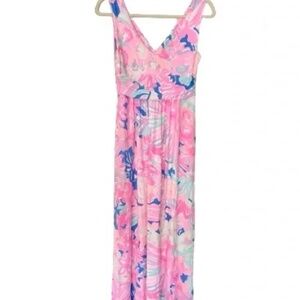 Lilly Pulitzer Sloane Playa Hermosa Watercolor Maxi Dress